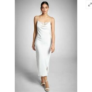 Sachin + Babi Dylan Midi White Slip Dress